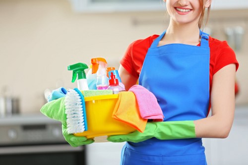 Fulham carpet cleaners beginning a professional cleaning service in a home