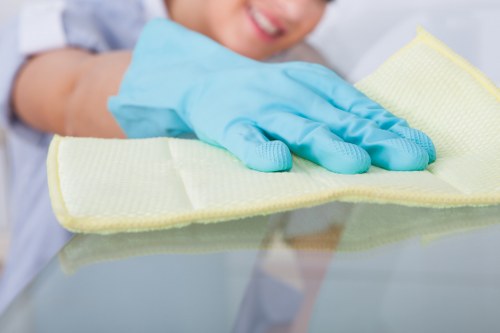 Fulham carpet cleaners working safely with equipment and protective measures